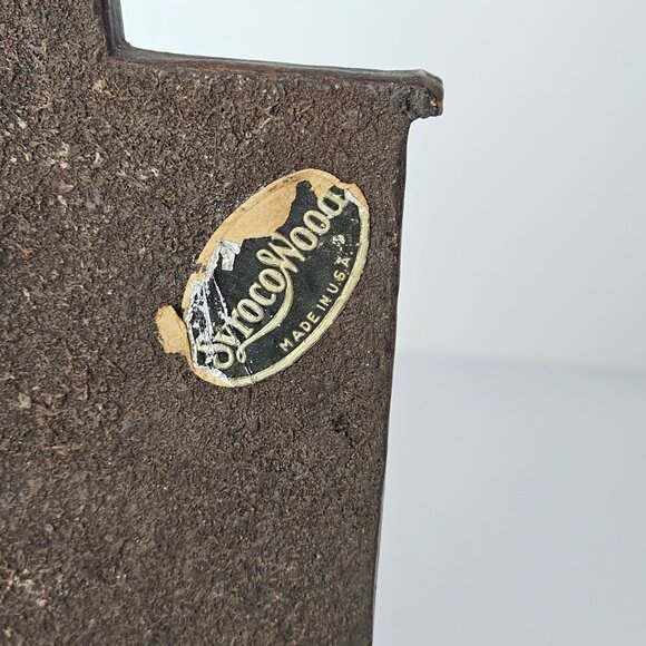 Vintage Syroco Wood Traveling Lawyer Man with Map Bookend, 1 - Picture 5 of 6